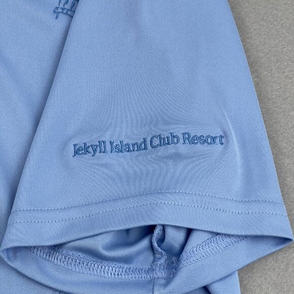 FootJoy Polo Shirt Blue Womens Size M Jekyll Island Club Resort - Picture 4 of 9
